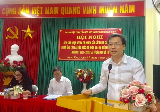 100% cử tri nơi cư trú tín nhiệm Thượng tá Nguyễn Quốc Toản, Ủy viên Ban Thường vụ Tỉnh ủy, Giám...